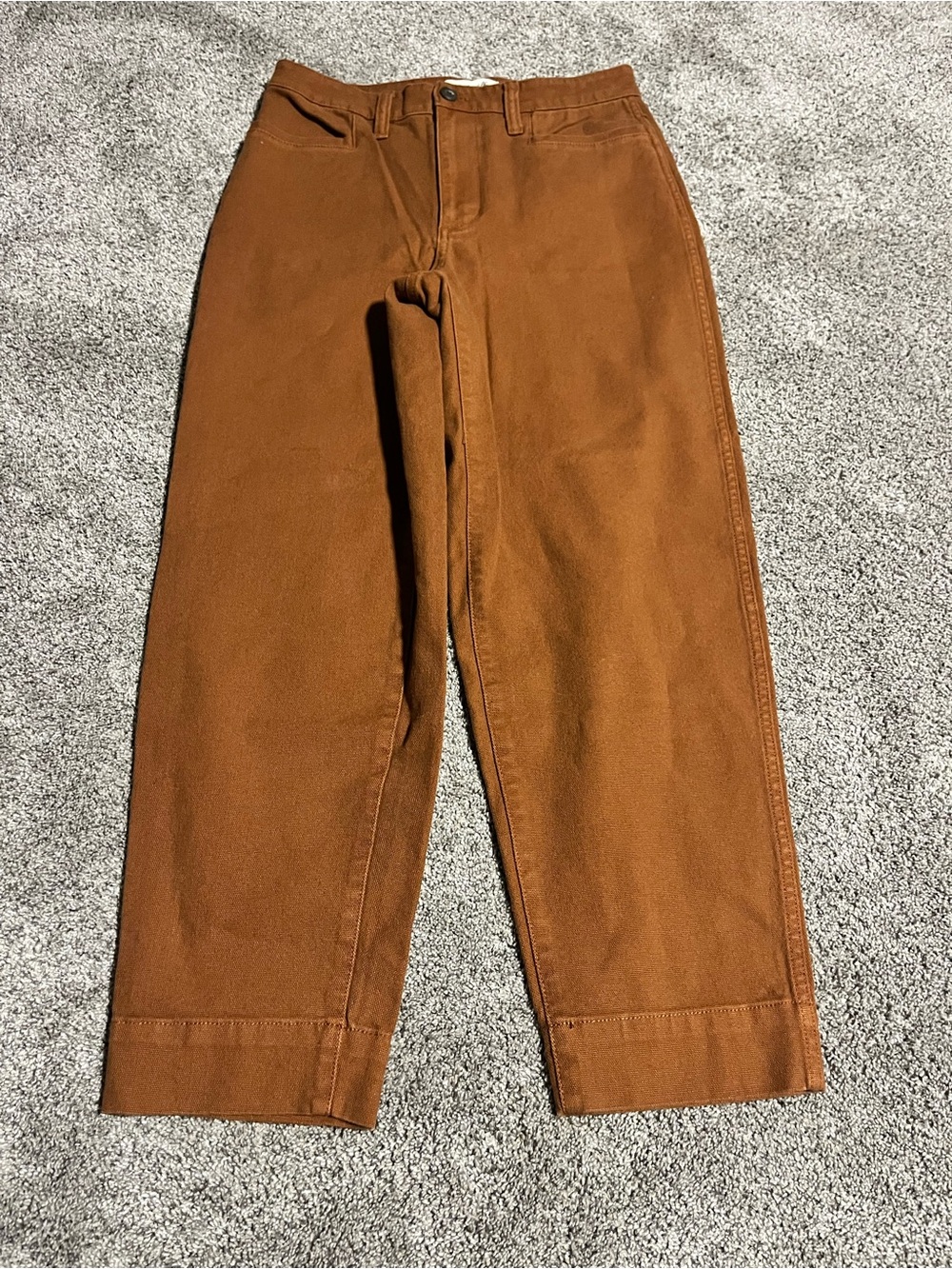Madewell Slim Emmet Tapered Pants Sz 27 Brown NWT